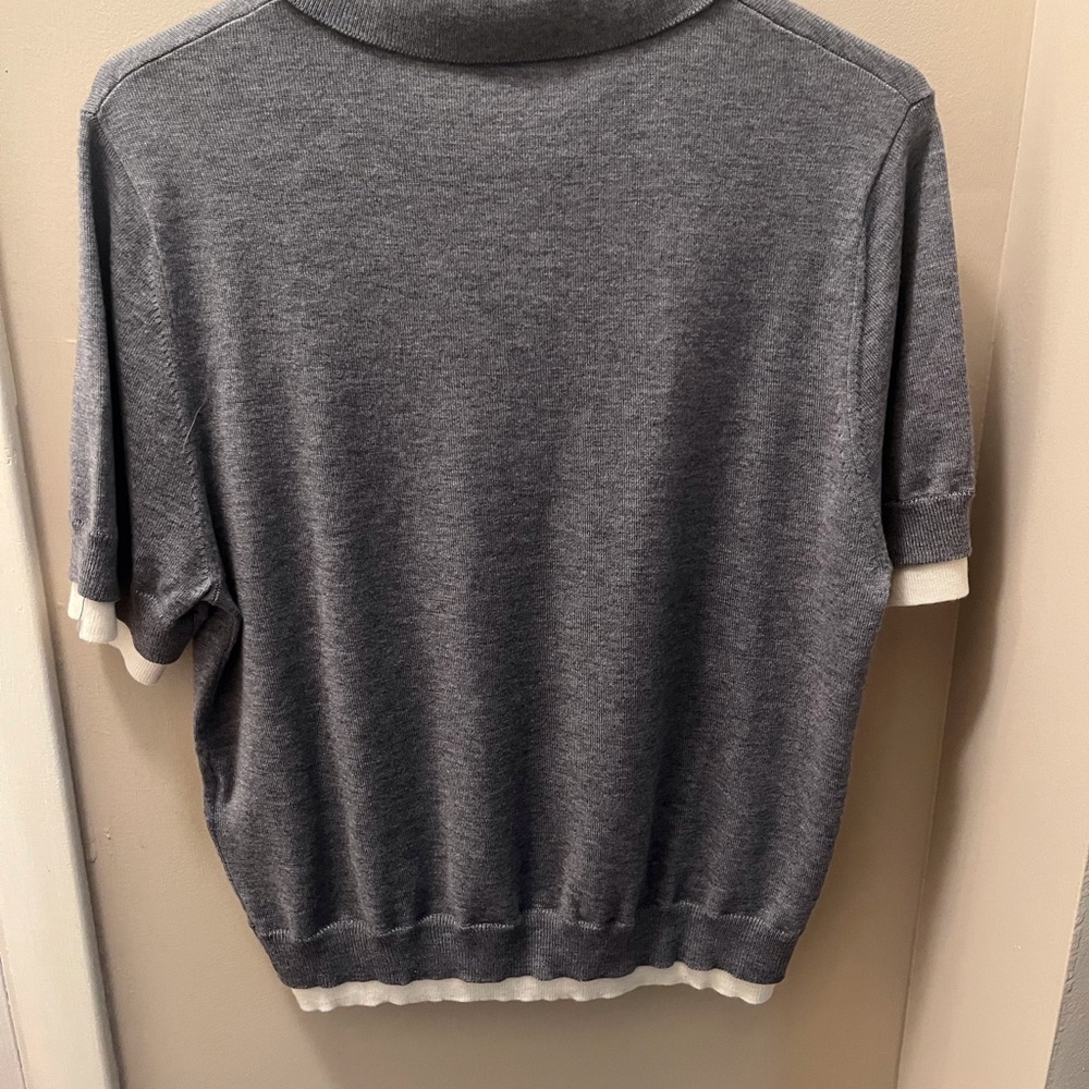 Zara Charcoal Polo Shirt - Picture 2 of 4